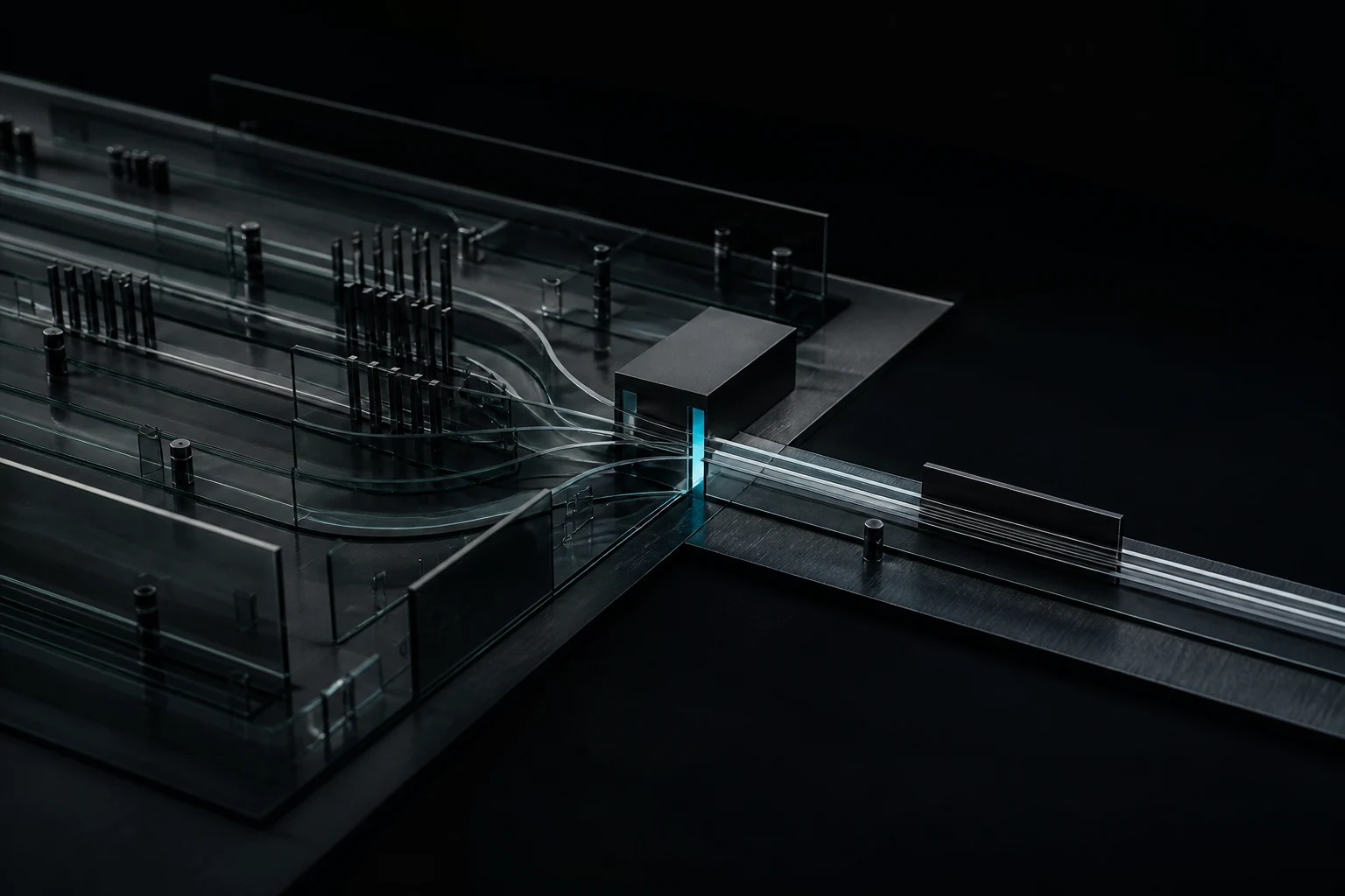 Abstract physical model of signals converging into one operating system